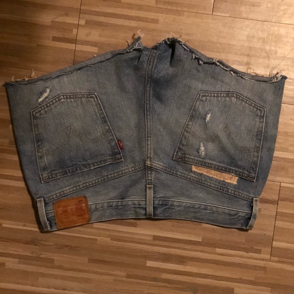 Patched Levi Cut offs - Picture 2 of 2